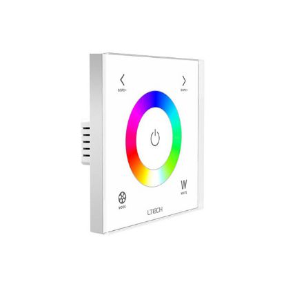 E4S  RF2.4GHz RGBW Touch Panel, PWM Power O/P, RGBW Dim, 12/24Vdc, 288W 12A, Single/Multi Zone Support.